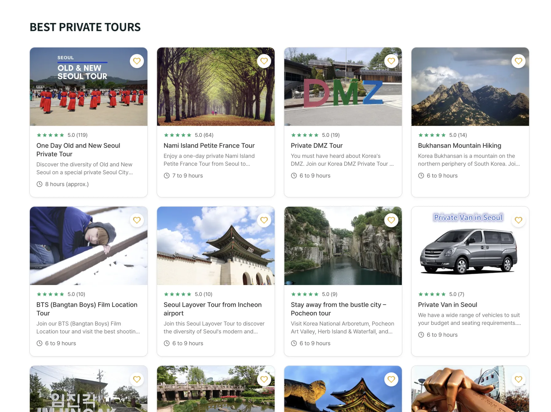 OnedayKorea Best Private Tours - Seoul, DMZ, Nami Island and more